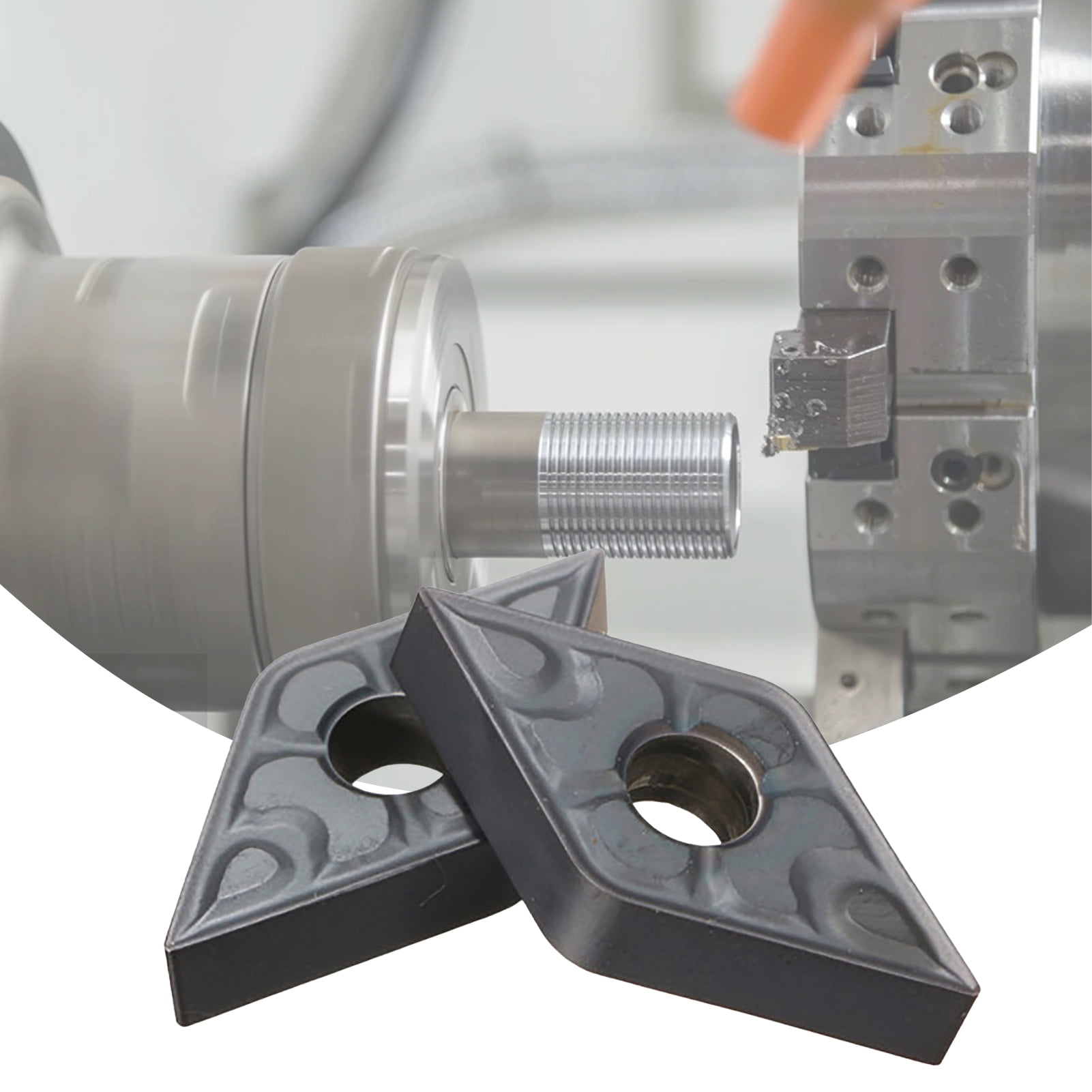 10pcs DNMG431-TF / DNMG150404-TF Carbide Turning Inserts - PVD Coated For Steel, Stainless & Cast Iron