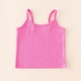 thumbnail image 5 of Wxirdiow Toddler Girl Sleeveless Shirt Girls Undershirts Kids Camisole Cami with Adjustable Straps Athletic Ribbed Knit Tank Tops for Dance Yoga Hot Pink Size,4-5 Years, 5 of 7