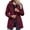 #07 Wine 【Mix, Match & Rotate: Stock Up on Daily Colors】, variant on Waterproof Jackets for Women, Long Sleeve Hooded Windbreaker Outerwear with Drawstring Waist & Pockets, Outdoor Travel Wear | VerBelle,Army Green L
