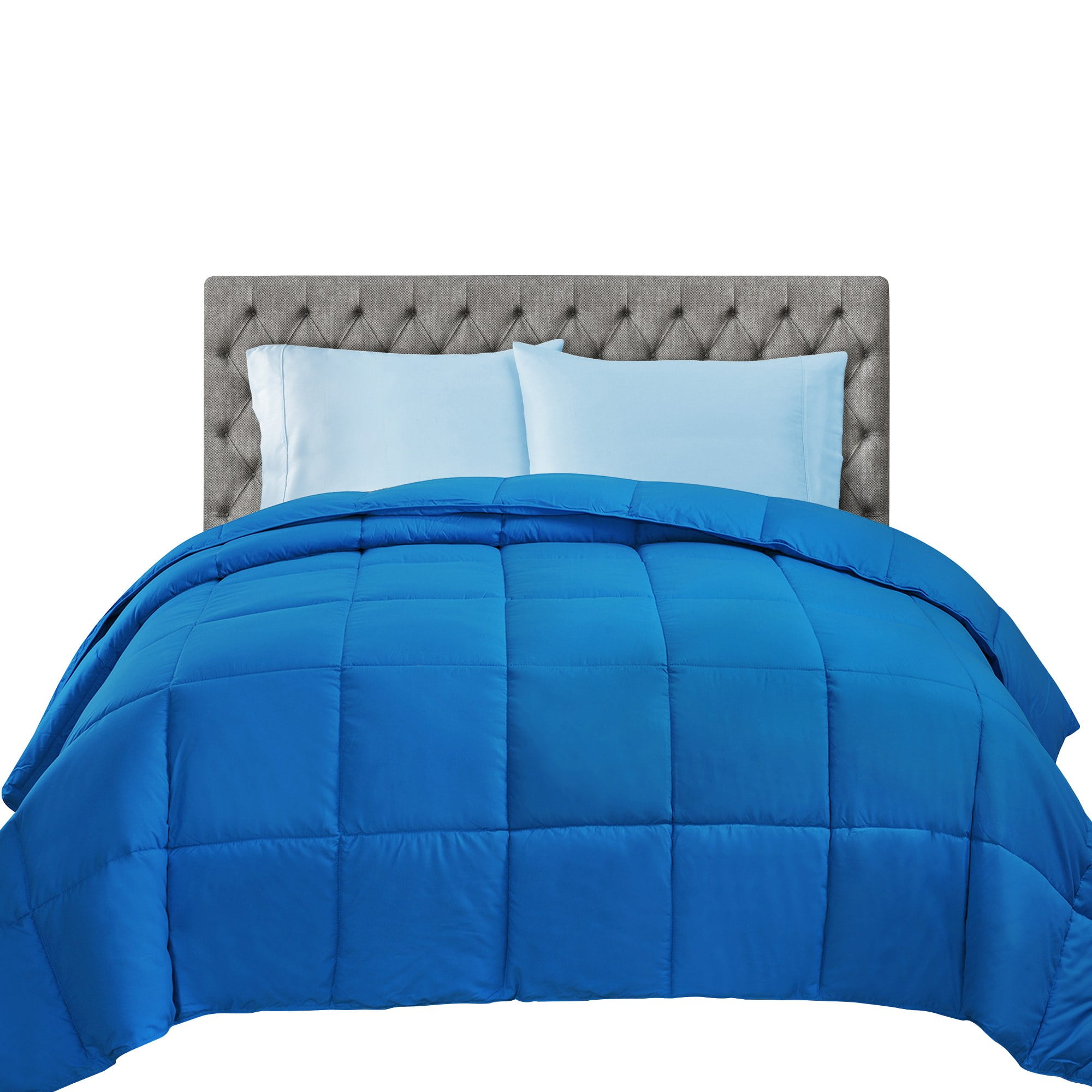 Superior Classic Reversible Comforter, Twin, Aster Blue