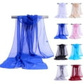 thumbnail image 6 of Ana Women Chiffon Plain Sheer Wrap Stole Neck Scarves Hijab Sarong Shawl Head Scarf, 6 of 9