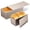 Gold + Rose Gold, variant on 2 Pack Pullman Loaf Pan with Lid, 13x4 & 9x4 inch (2.2 lb & 1 lb Dough Capacity), Non-Stick Sandwich Bread Loaf Pan for Homemade Baking Bread, Gold