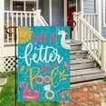 thumbnail image 3 of Life is Better at the Pool Garden Flag Summer Pool Garden Flag 12.5x18 Double Sided Vertical Burlap Farmhouse Yard Flag Summer Seasonal Outdoor Decor, 3 of 6