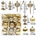 thumbnail image 2 of Christmas Ball Ornaments 36PCS for Christmas Decorations, Xmas Tree Shatterproof Candy Shape Ornaments with Hanging Lollipop for Holiday, Wreath and Party Decorations, 2 of 5