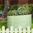 thumbnail image 3 of Aoodor 4-in-1 Modular Metal Raised Garden Bed, 63''L x 32''W x 32''H Outdoor Planter Box for Vegetables, Flowers, Herbs, Green, 3 of 9