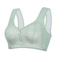 thumbnail image 4 of Sakmal Lift Bralettes for Women Wireless Green Front Closure Double Support T-Shirt Bras for Ladie 52, 4 of 4