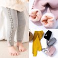 thumbnail image 5 of MXIEZI Baby Toddler Girls Winter Cotton Leggings 6M-3Y Newborn Thick Tights Fleece Cable Knit Stockings, 5 of 11