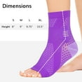 thumbnail image 7 of 3Pair Neuropathy Socks Toeless Compression Socks Breathable Comfortable Ankle Socks Relief Athletic Socks For Arch & Heel, 7 of 7