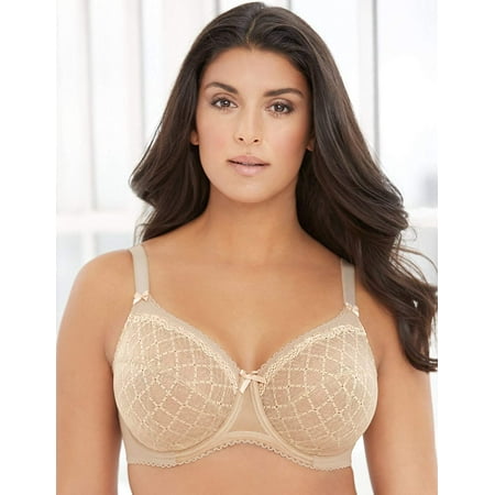glamorise underwire elegance bra lace plus