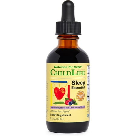 ChildLife Essentials Sleep Essential: Natural Sleep Aid for Kids, Berry Flavor, 2 Fl Oz (Pack of 1)
