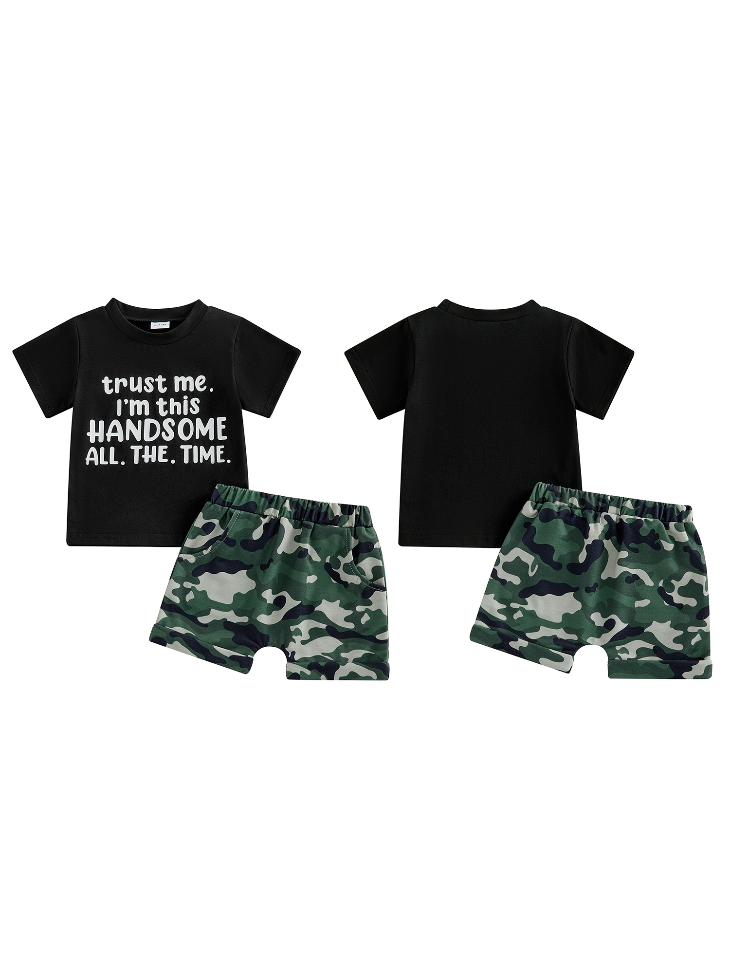 Loicainy Toddler Boy Summer Outfit Set, 2-Piece photo 2
