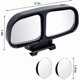 thumbnail image 4 of Wide Angle Safety Mirrors for Vehicles, 2 Pack Car and Truck Blind Spot Auxiliary Side Mirrors with Small Spot Reflectors, 4 of 5