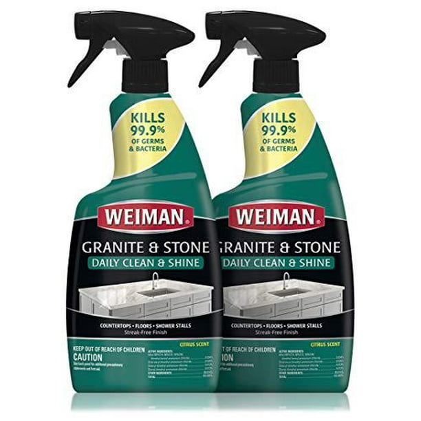 weiman disinfectant granite daily clean & shine (2 pack) safely clean