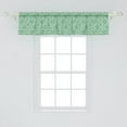thumbnail image 2 of Ambesonne Mint Valance Pack of 2, Botanical Floral Plants Herbal, 54"X12", Grey Sea Green, 2 of 3