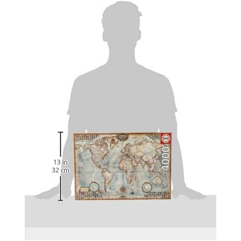 4000, Educa, The World, Executive Map - Rare Puzzles
