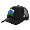 thumbnail image 2 of Rom Gypsy Romani Trucker Caps Men Country Flag Hat Baseball Cap Cool Summer Unisex Mesh Net Caps As Picture, 2 of 6
