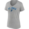thumbnail image 4 of Women's Fanatics Blue/Heathered Gray St. Louis Blues Parent 2-Pack V-Neck T-Shirt Set, 4 of 5
