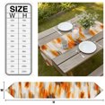 thumbnail image 3 of Orange Beige Gray Table Runner Linen Burlap Table Runner 60 Inches Long Bohemia Modern Simple Neutral Pattern Dresser Scarves for Kitchen Island Coffee Dining Room Party Holiday Decoration 13"x60", 3 of 8
