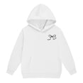 thumbnail image 5 of 2-3 Years Toddler Girls Hooded Sweatshirt And Sweatpants Set With Butterfly Print Newborn Romper Ruffled Long Sleeve Fall Winter Outfits With Bow Headband White Girl Set, 5 of 6