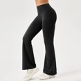 thumbnail image 6 of ZZwxWA Womens Wide Leg Yoga Pants Bootcut Workout Flare Leggings Trendy High Waisted Fold Over 2025 Sports Outfits, 6 of 6