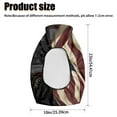 thumbnail image 7 of Uorisanigo ATV Seat Cover Non-Slip American Flag Bald Eagle Four-Wheeler Seat Cover Protective Compatible with 2014-2020 Polaris Sportsman 400 500 850 1000 Waterproof Breathable, 7 of 7