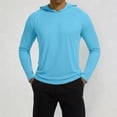 thumbnail image 2 of Men's UV Protection Hoodie UPF76 + Hoodie Long Sleeve Quick-Drying Lightweight Athletic Outdoor Sports Hiking Workout Shirt with Hood, 2 of 4