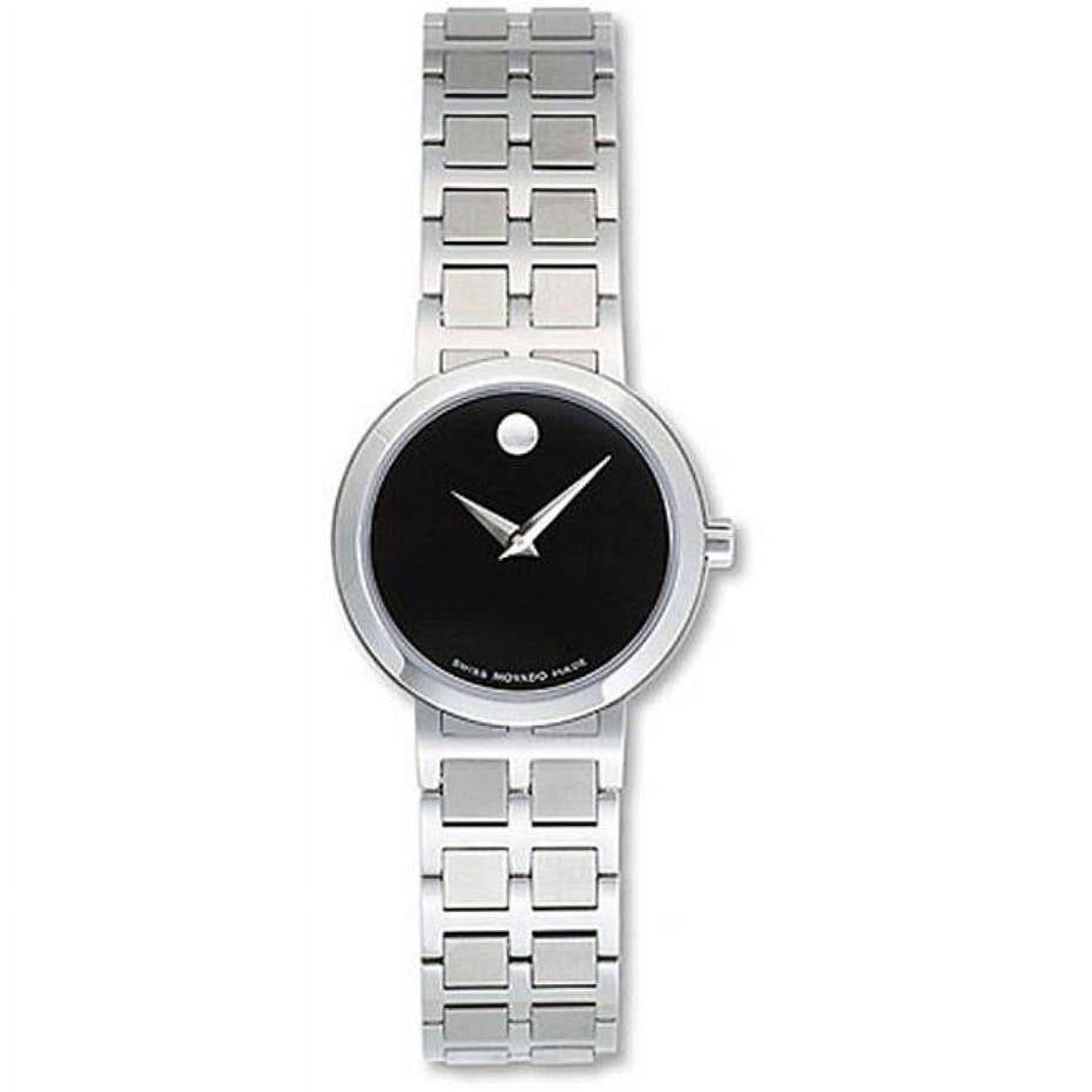 Movado \'Juro\'Women\'s 0605024 Stainless Steel Watch MOVADO Juro 25MM Quartz SS Black Museum Dial Women main image 2