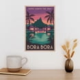 thumbnail image 3 of Inspirational Bora Bora Poster Retro Motivational Vintage Travel Wall Art for Bedroom Library Office Yoga Studio Print Poster, 3 of 8