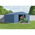 thumbnail image 3 of Arrow Classic 14 x 12 x 7 ft Blue Grey Steel Storage Shed, 3 of 18