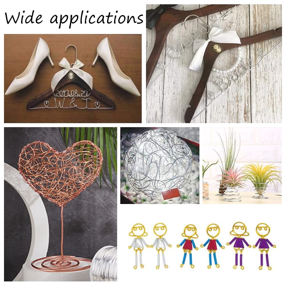 1roll 147 Feet Copper Wire 16 Gauge Copper Wire for Jewelry Making and Crafts 99.9% Pure Copper Jewelry Wire Solid Bare Copper Wire Beading Craft Wire for Gardening Plants(1.3mm Diameter)
