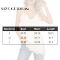 thumbnail image 4 of Women Lace Trim Satin Tank Top V Neck Silk Sexy Camisole Tops Asymmetrical Backless Spaghetti Strap Cami Tops Casual Summer Outfits Womens Tops White L, 4 of 8