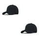 thumbnail image 2 of Jumpingount Gorra de béisbol de otoño para hombre, sombrero de moda con hebilla ajustable y ala parasol, sombreros deportivos, accesorio para Negro 2piezas, 2 of 6