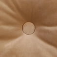 thumbnail image 4 of Jordan Manufacturing 18" x 18" Fairview Tan Solid Square Tufted Decorative Throw Pillow with Fabric Button, 4 of 5