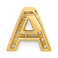 thumbnail image 3 of 14k Yellow Gold Diamond Letter A Initial Charm Pendant, 3 of 4