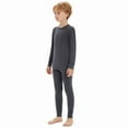 thumbnail image 2 of Kids 100% Merino Wool Base Layer Set Midweight Unisex Thermal Underwear Sets for Girls and Boys, 2 of 7