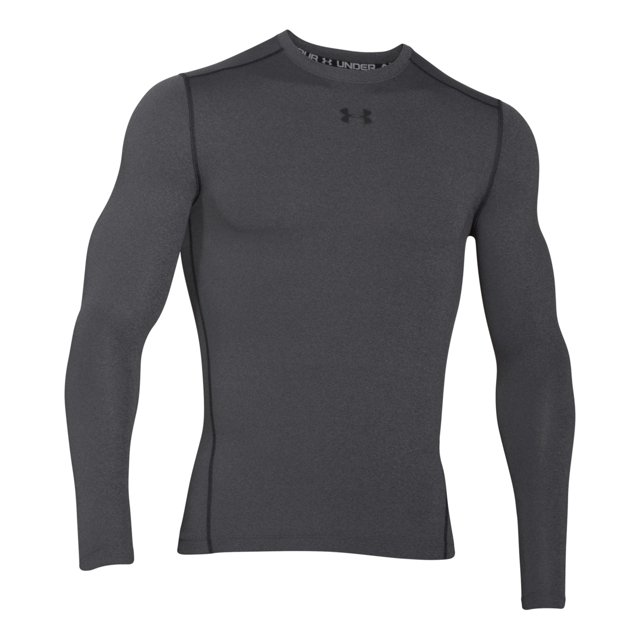Under Armour Camiseta básica Cold Gear para hombre, gris, grande Under Armour Camiseta básica