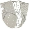 Baby Swaddle Wrap, Newborn Blankets for 3-6 Months Large, Adjustable Infant Sleep Sack, 3 Pack