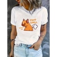 thumbnail image 1 of Camisetas con gráficos clásico para mujeres y adolescentes y niñas, playera de verano con estampado estéticoCreative English Bulldog Printed T-Shirt for Women, Casual and Trendy Crew Neck Short Slee, 1 of 6