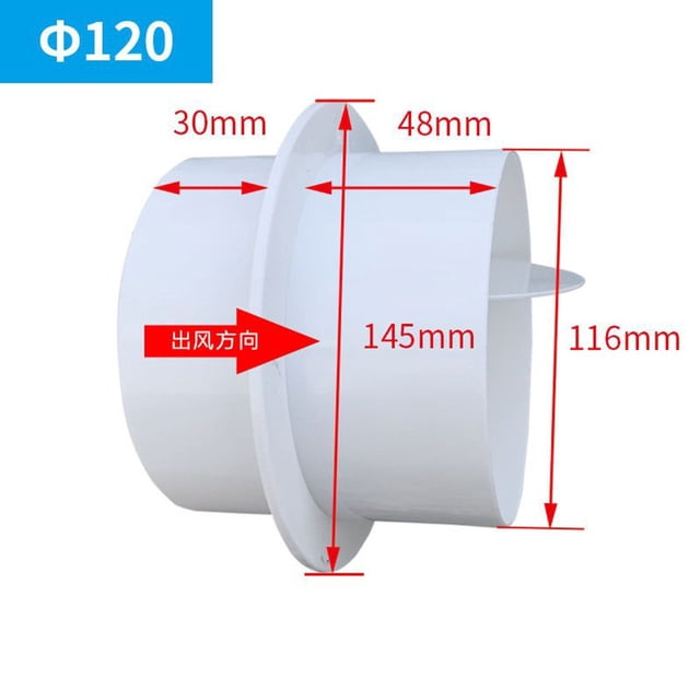 Pvc Fan Check Valve For Bathroom Kitchen Valve Round Pipe Backdraft Damper For Preventing Mosquitoes Home Improvement