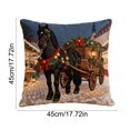 thumbnail image 3 of chaungfeng Christmas Decorations, Print Christmas Pillow Covers 18" x 18", with 8 Cute Patterns, Throw Pillow Covers for Home Christmas Decor, Soft Linen Material, 3 of 6
