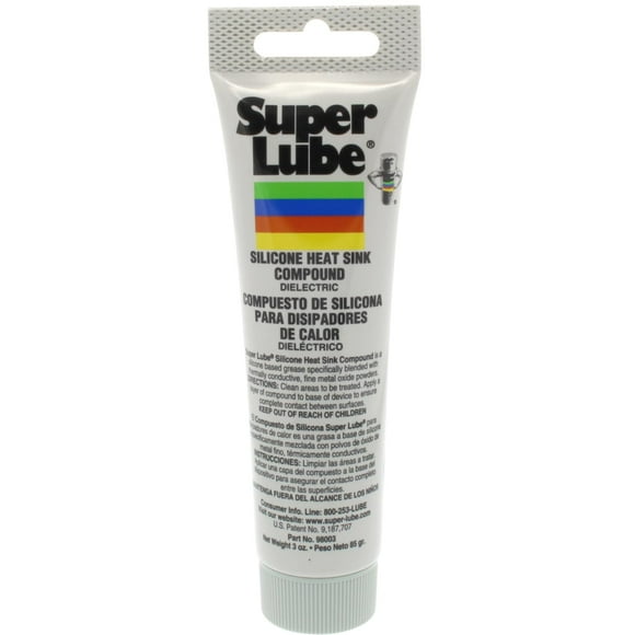 Disipador térmico de silicona Super Lube 98003, tubo de 90 ml, blanco