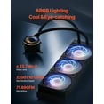 thumbnail image 4 of AIO CPU Liquid Cooler with 2.1" LCD Display, ARGB Lighting, 3x 120mm PWM Fans, High-Speed Pump, Universal Intel & AMD Socket Compatibility for Efficient PC Cooling, 4 of 11