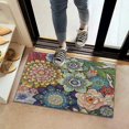 thumbnail image 2 of Bohemian Retro Floral Non-Slip Entryway Door Mat,Boho Indoor Decor Durable Low Plush Door Mat,Washable Welcome Rug for Patio Hallway Home Decor 16x24 Inches, 2 of 7