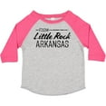 thumbnail image 3 of Inktastic From Little Rock Arkansas in Black Distressed Text Boys or Girls Toddler T-Shirt, 3 of 5