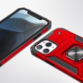 thumbnail image 5 of GSA Ring Magnetic Kickstand Hybrid Case Cover For iPhone 15 - Red, 5 of 10