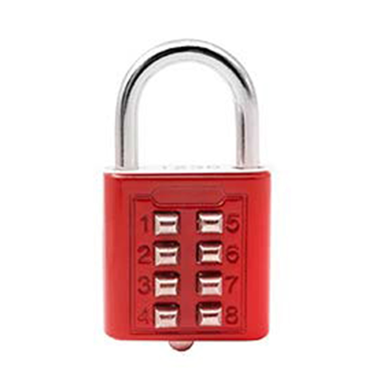 Padlock for Locker Combination Thick Push Button Lock with 8 Digits