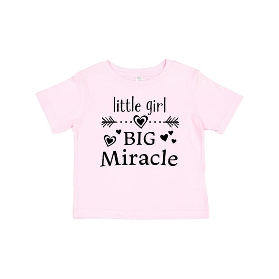 Inktastic Little Girl, Big Miracle Girls Baby T-Shirt