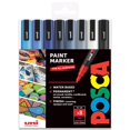 thumbnail image 1 of POSCA Coloriage - PC-3M Cool Tones - Ensemble de 8 - en Coffret Cadeau, 1 of 5