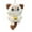 B, variant on Beckoning Cat Toy with Squeaker Sound Cute Cartoon Stuffed Animal Keychain Hanging Ornament for Fortune and Home