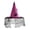#02Hot Pink, variant on Spider Decor Witch Hat With Lace Brim Halloween Cosplay Dress Up Party Accessory Blue One Size